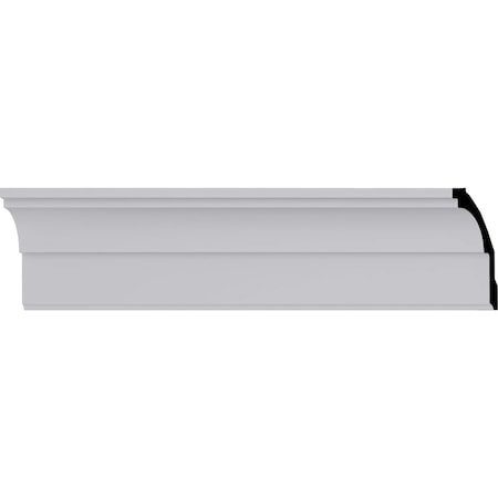 Ekena Millwork 3 5/8"H x 2 1/2"P x 4 5/8"F x 94 1/2"L Classic Smooth Crown Moulding MLD04X02X05CL
